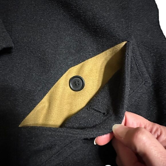 Vintage Savoy Taylor’s Guild Wool Blend Double Layered Men’s Peacoat Size Large - Picture 9 of 15